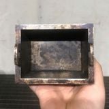  Lư Hương Đồng Mạ Bạc Họa Tiết Rồng Phong Thủy BKMECN-9784 