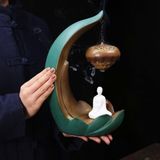  Thác Khói Xông Trầm Phật Thiền Trăng Sen Cao Cấp BKMECN-9789 