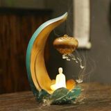  Thác Khói Xông Trầm Phật Thiền Trăng Sen Cao Cấp BKMECN-9789 