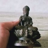  Tượng Phật Quan Âm Bồ Tát Ngồi Đài Sen Bằng Đồng BKMECN-9790 