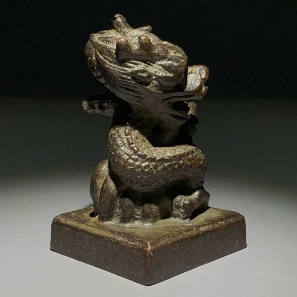  Ấn Đồng Rồng Cuốn Thủ Ấn Phong Thủy BKMECN-9792 