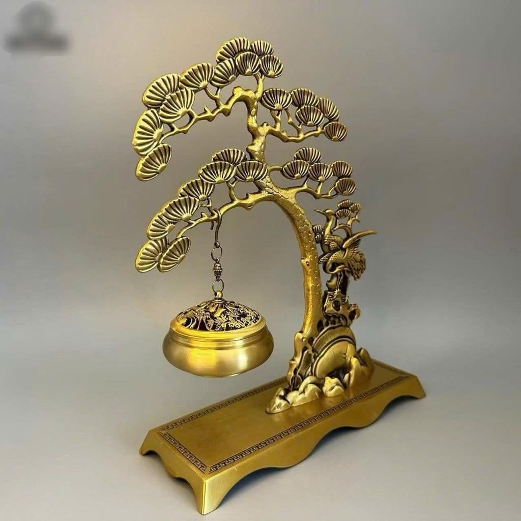  Xông Trầm Đồng Tùng Hạc Phong Thủy Cao Cấp BKMECN-9807 