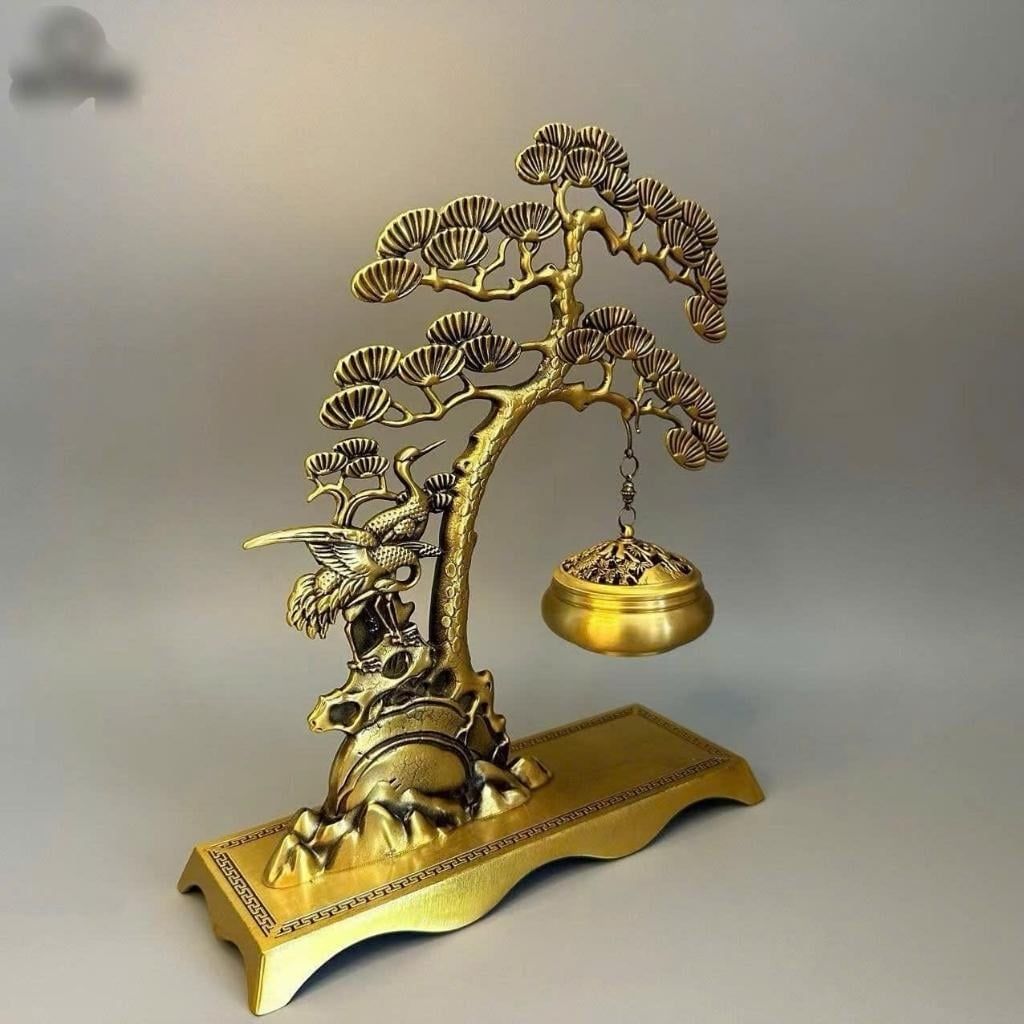  Xông Trầm Đồng Tùng Hạc Phong Thủy Cao Cấp BKMECN-9807 