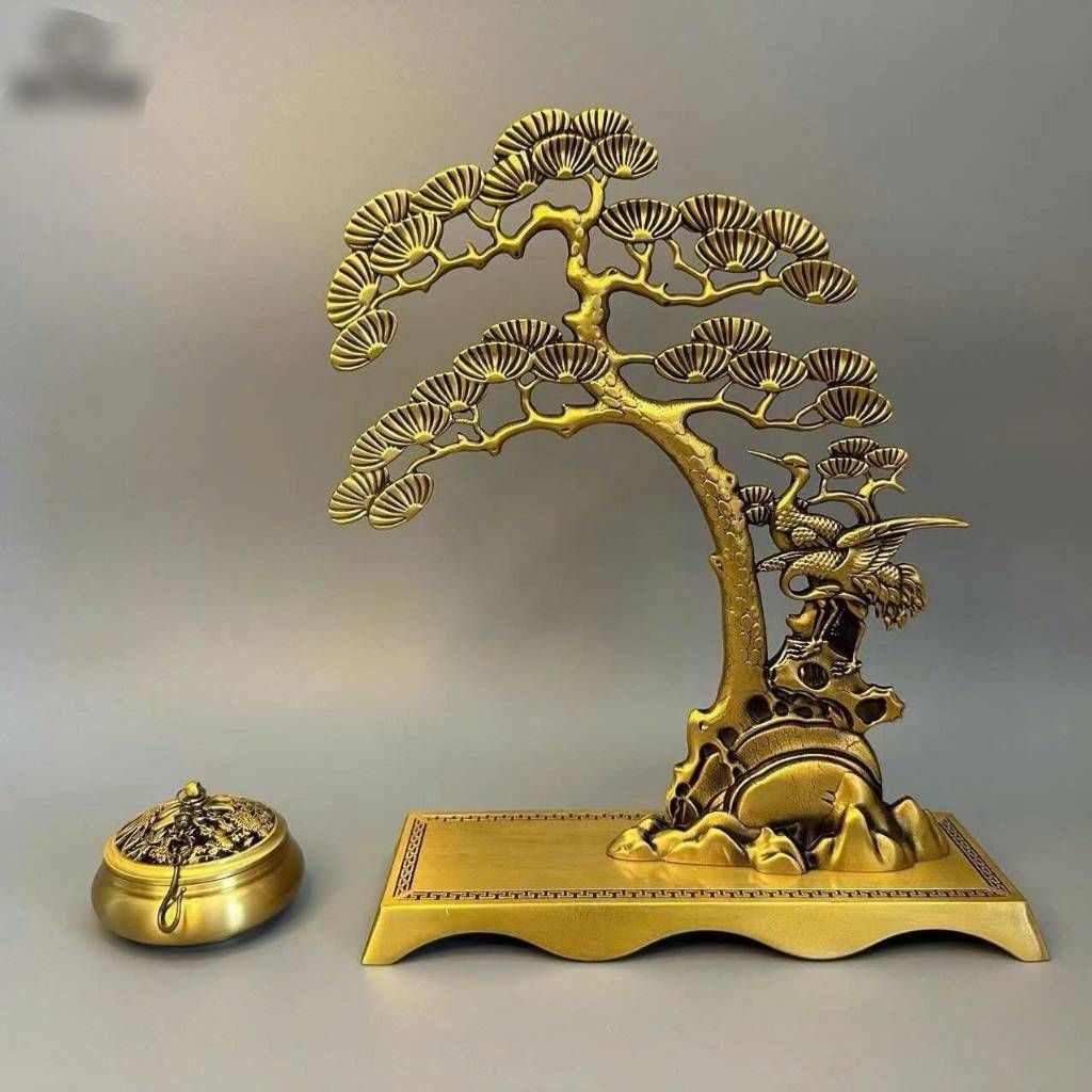  Xông Trầm Đồng Tùng Hạc Phong Thủy Cao Cấp BKMECN-9807 