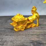  Tượng Ngựa Kéo Xe Tiền Đồng Mạ Vàng Phong Thủy BKMECN-9812 