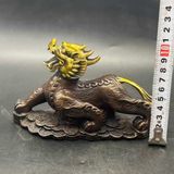  Tượng Nghê Đồng Mạ Vàng Chân Tiền Sưu Tầm BKMECN-9830 