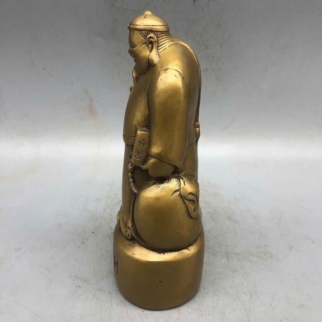  Tượng Đồng Quản Gia Giữ Tiền Vàng Sưu Tầm BKMECN-9831 