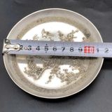  Đĩa Thưởng Sưu Tầm Mạ Bạc Chạm Hồng Mai Cao Cấp BKMECN-9832 