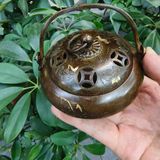  Lư Trầm Đồng Quai Vành Hình Tiền Cao Cấp BKMECN-9839 