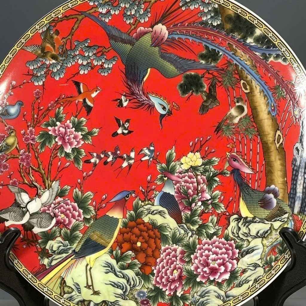  Đĩa Thưởng Phượng Hoàng Mẫu Đơn Sưu Tầm BKCECN-10382 