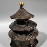  Tháp Đồng Sưu Tầm 3 Tầng Cao 15cm BKMECN-9844 