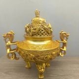  Xông Trầm Dát Vàng Rồng Cá Chép Cao Cấp BKMECN-9847 