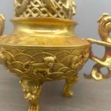  Xông Trầm Dát Vàng Rồng Cá Chép Cao Cấp BKMECN-9847 