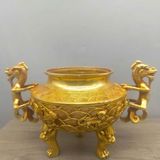  Xông Trầm Dát Vàng Rồng Cá Chép Cao Cấp BKMECN-9847 