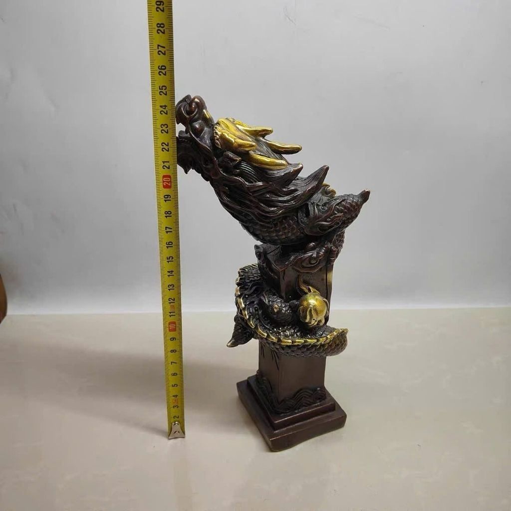  Ấn Rồng Sưu Tầm Đồng Mạ Vàng Cao Cấp BKMECN-9848 