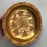  Đĩa Rồng Khảm Ngọc Cửu Long Tranh Châu Sưu Tầm Cao Cấp BKMECN-9852 