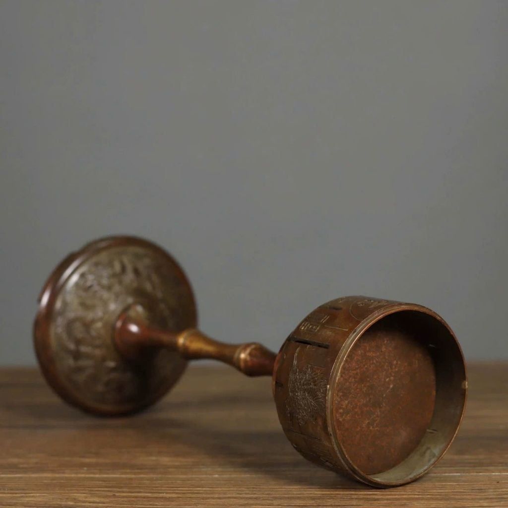  Xông Trầm Hương Đồng Chữ Phúc Lộc Sưu Tầm BKMECN-9856 