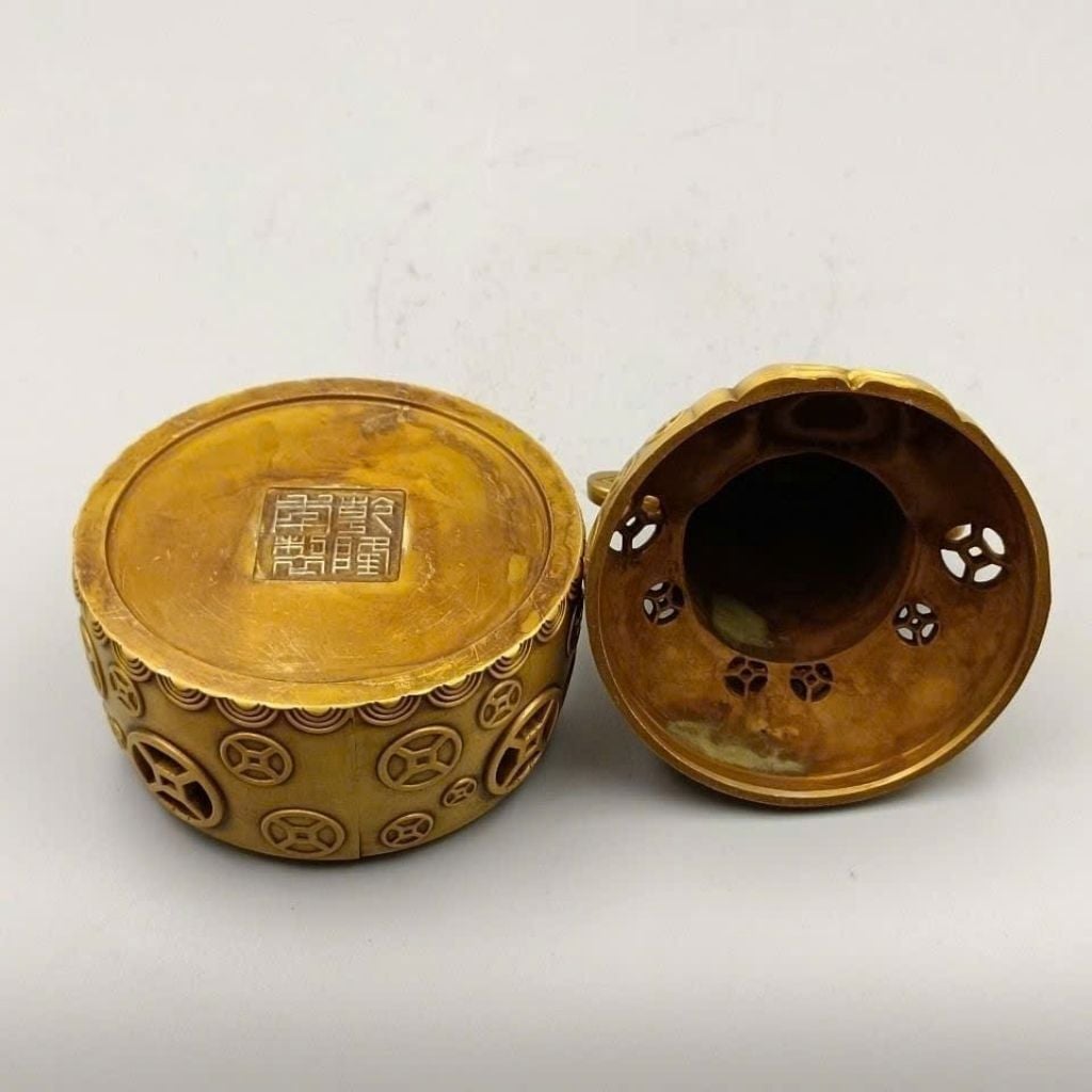  Lư Trầm Đồng Vàng Thần Tài Cười Cao Cấp BKMECN-9857 