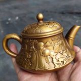  Ấm Trà Cụ Thọ Sưu Tầm Đồng Vàng  BKMECN-9858 