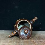  Ấm Trà Đồng Trạm Rồng Sưu Tầm Cao 13cm BKMECN-9864 