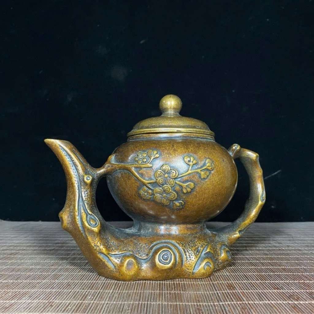  Ấm Trà Đồng Hoa Mai Sưu Tầm BKMECN-9865 