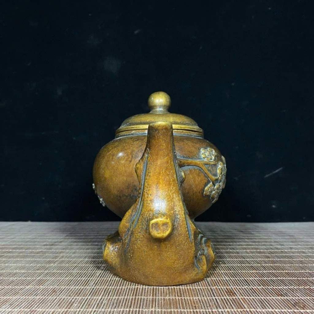  Ấm Trà Đồng Hoa Mai Sưu Tầm BKMECN-9865 