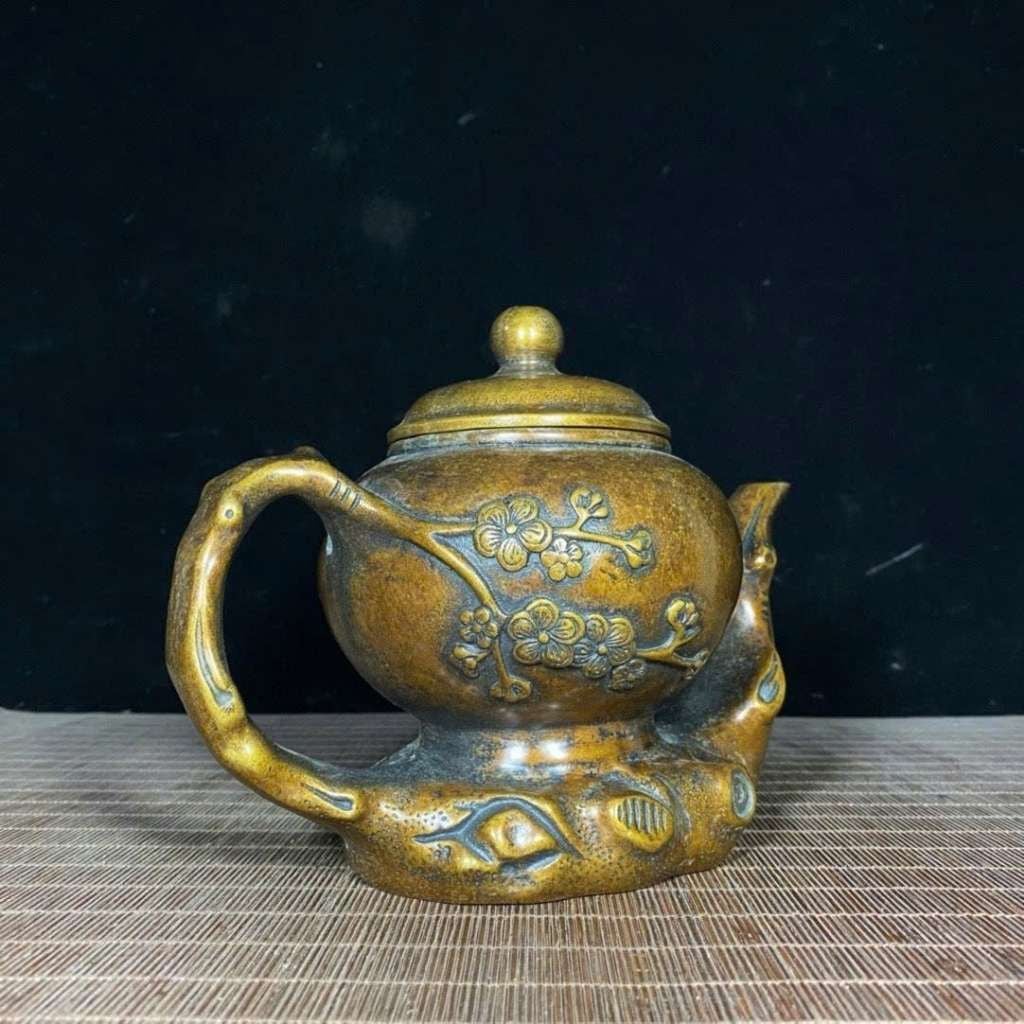  Ấm Trà Đồng Hoa Mai Sưu Tầm BKMECN-9865 