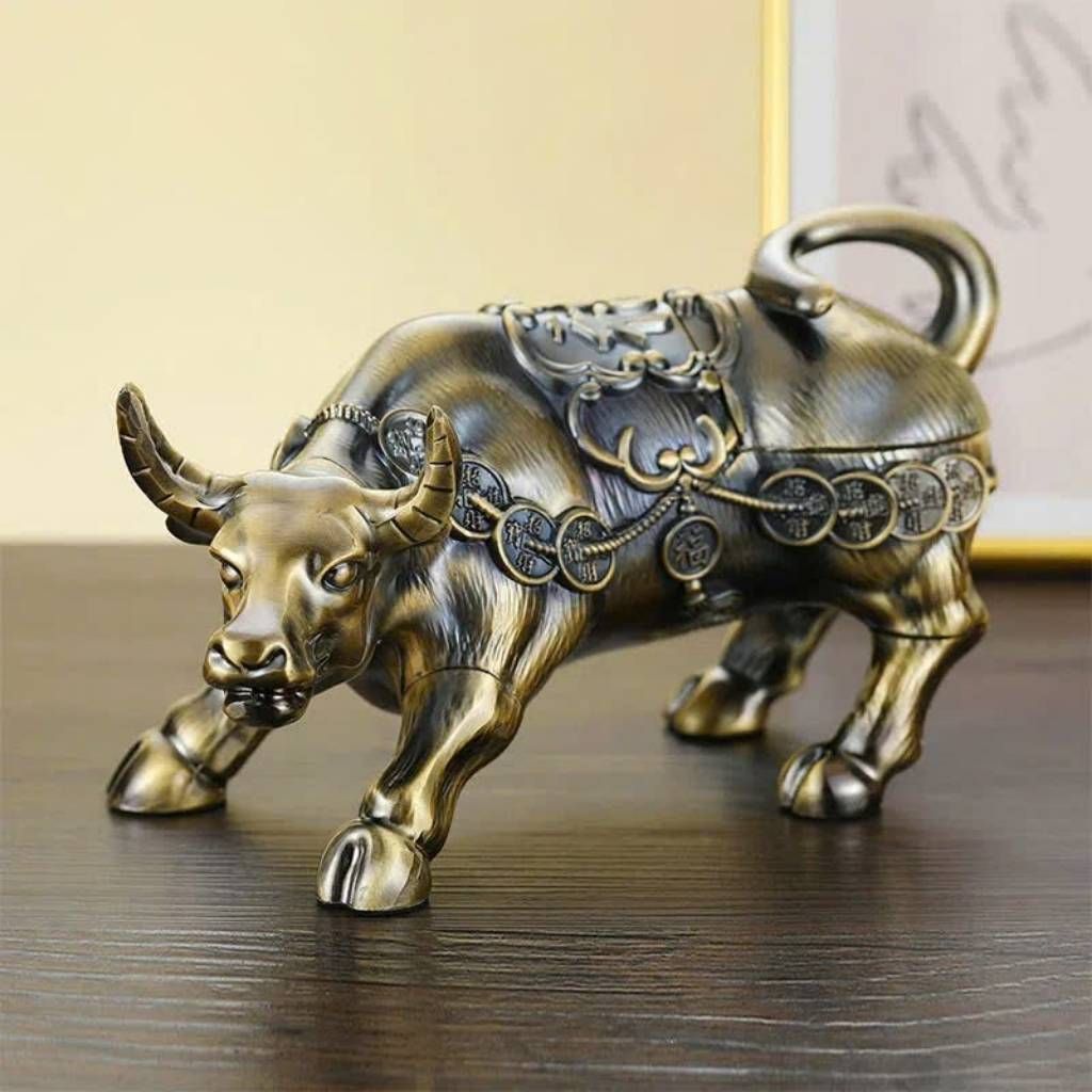  Gạt Tàn Trâu Đồng Phong Thủy Cao Cấp BKMECN-9886 