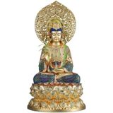  Tượng Phật Quan Âm Bồ Tát Đồng Nguyên Chất Vẽ Tinh Xảo BKMECN-9887 