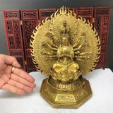  Tượng Quan Âm Phật Bà Nghìn Mắt Nghìn Tay Cao 26cm BKMECN-9888 
