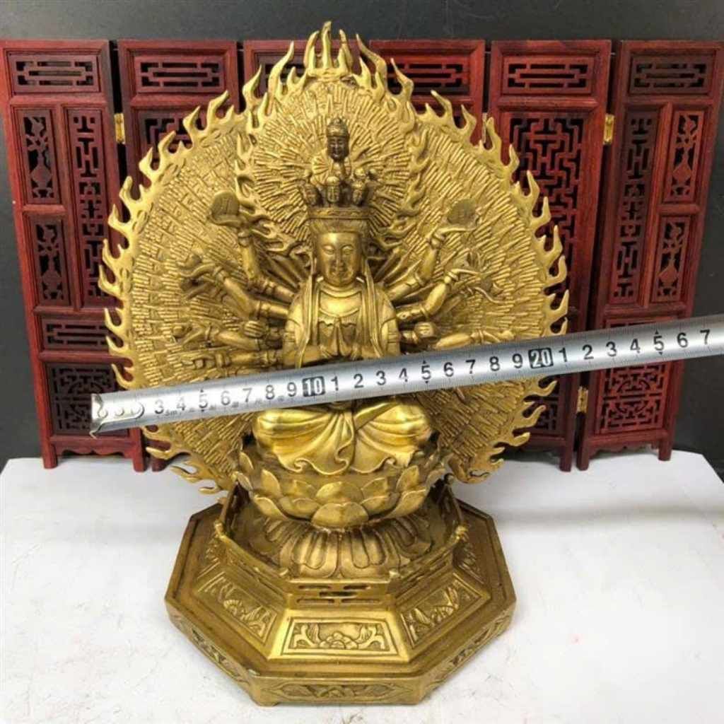  Tượng Quan Âm Phật Bà Nghìn Mắt Nghìn Tay Cao 26cm BKMECN-9888 