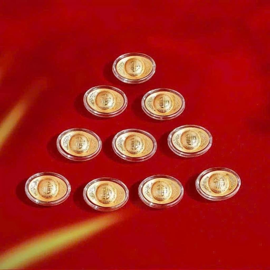  Thỏi Vàng Tài Lộc 12 Cái Cao Cấp BKMECN-9895 