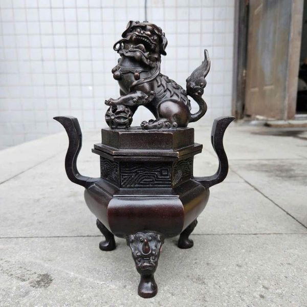  Lư Trầm Lân Vờn Cầu Đồng Cao Cấp BKMECN-9896 