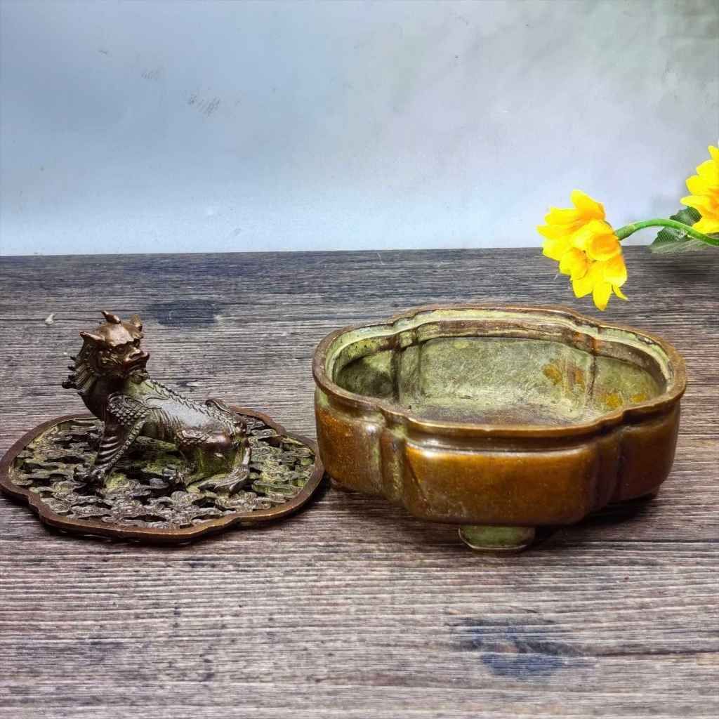  Lư Trầm Sưu Tầm Hình Kỳ Lân Đồng Cao Cấp BKMECN-9899 