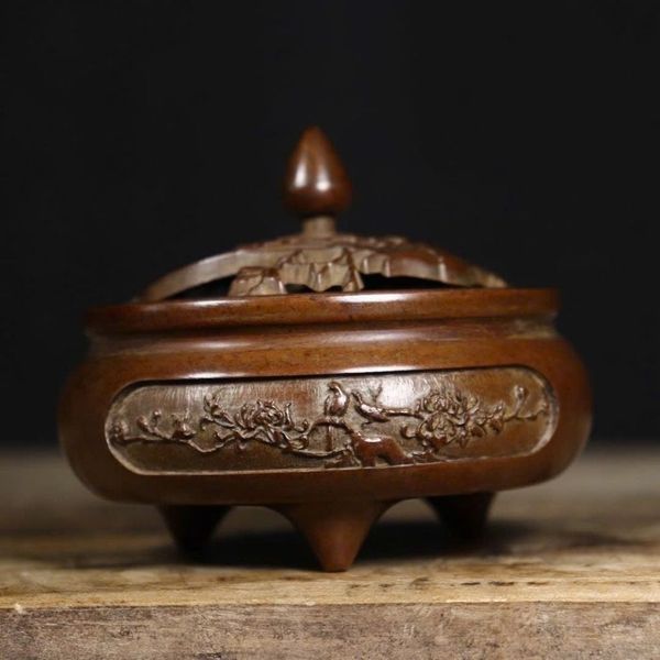  Lư Trầm Sưu Tầm Chạm Trúc Đồng Cao Cấp BKMECN-9901 