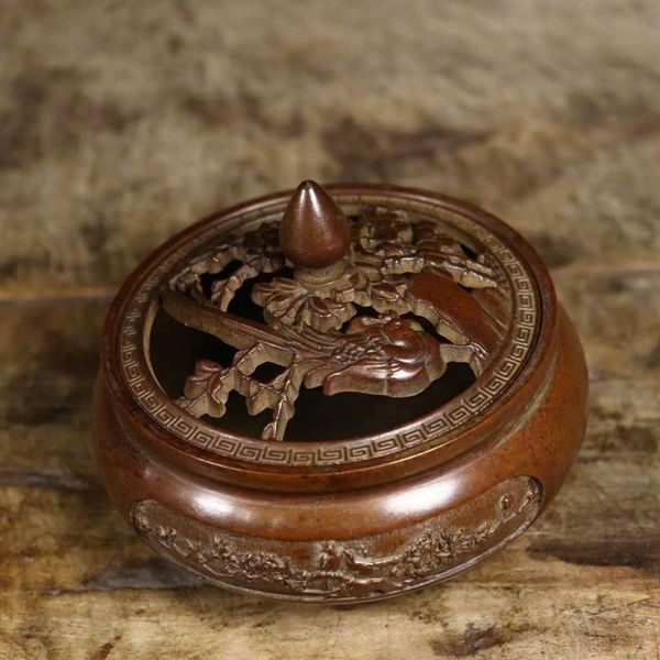  Lư Trầm Sưu Tầm Chạm Trúc Đồng Cao Cấp BKMECN-9901 