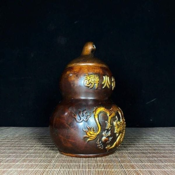  Hồ Lô Đồng Khảm Rồng Vờn Ngọc Cao Cấp BKMECN-9903 