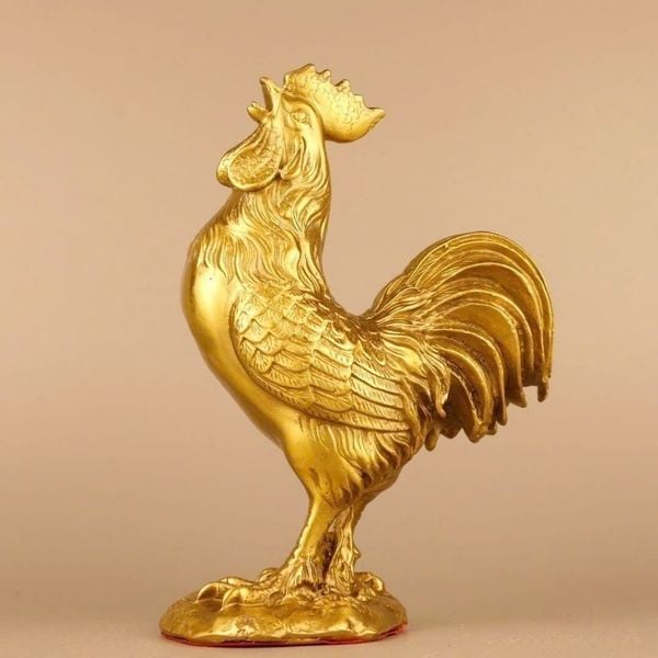  Tượng Gà Trống Đồng Vàng Đại Cát Kim Kê Tài Lộc BKMECN-9904 