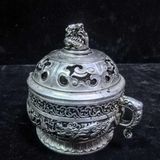  Lư Đốt Trầm Đồng Giả Cổ Sưu Tầm Cao 9cm BKMECN-9931 