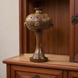  Lư Xông Trầm Đồng Vàng Dáng Cao Sưu Tầm BKMECN-9938 