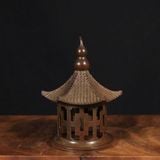  Lư Đốt Trầm Đồng Cổ Dáng Chùa Sưu Tầm Đẹp BKMECN-9939 