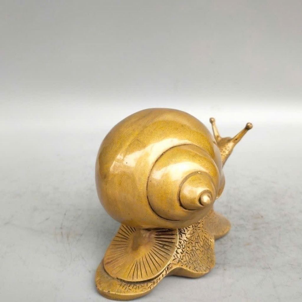  Tượng Ốc Sên Đồng Vàng Sưu Tầm Độc Đáo BKMECN-9943 