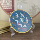 Đĩa Đồng Khảm Pháp Lam Ngũ Phúc Lâm Môn BKMECN-9946 