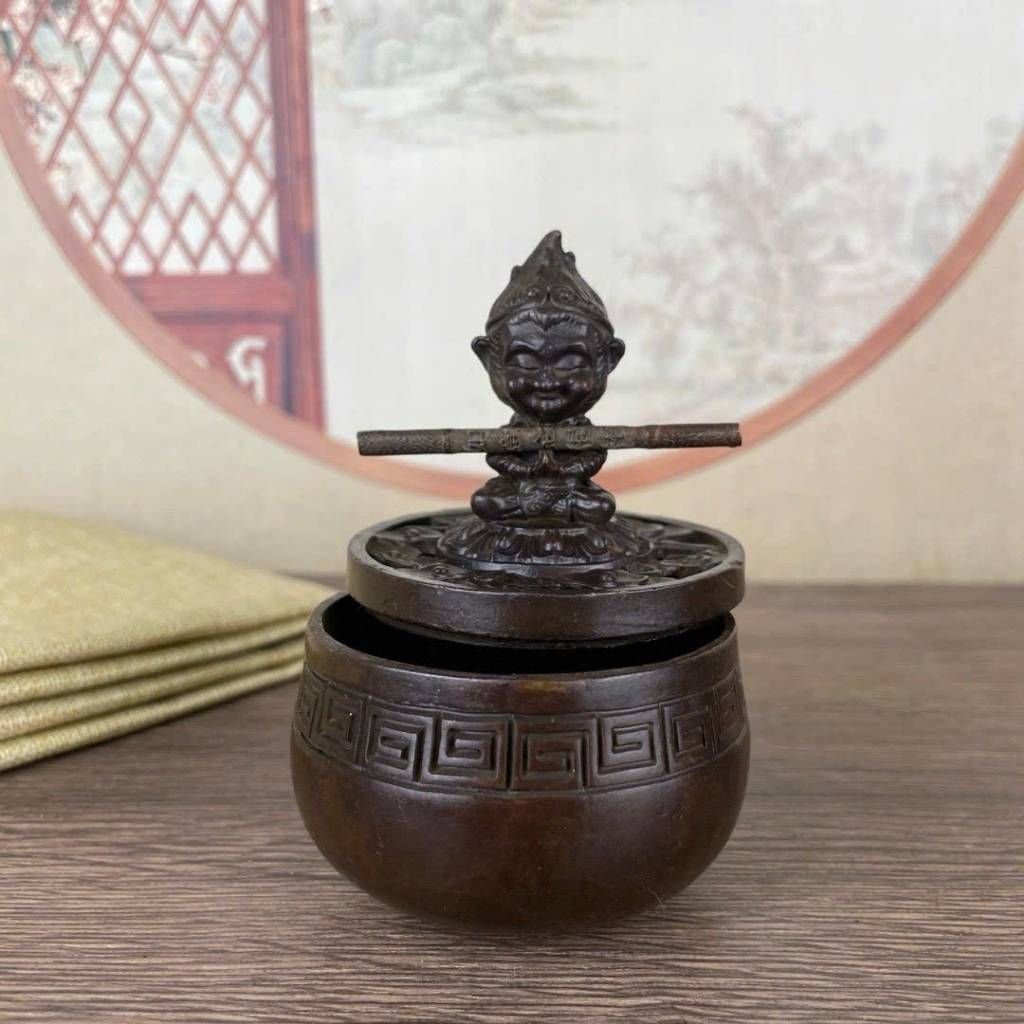  Lư Đốt Trầm Đồng Cổ Hình Ngộ Không Độc Lạ  BKMECN-9948 
