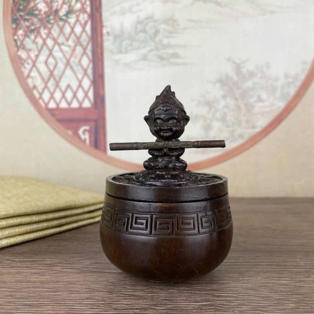  Lư Đốt Trầm Đồng Cổ Hình Ngộ Không Độc Lạ  BKMECN-9948 