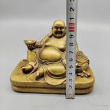  Tượng Di Lặc Đồng Vàng Cao 10cm Sưu Tầm BKMECN-9952 