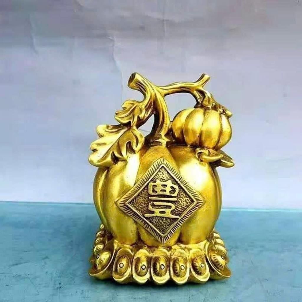 Tượng Bí Ngô Đồng Vàng Sung Túc Tài Lộc BKMECN-9975 