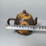  Ấm Đồng Chạm Nổi Song Long Sưu Tầm Cổ Điển BKMECN-9980 