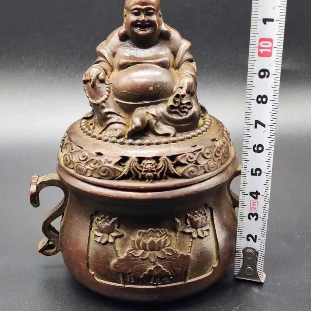  Lư Đốt Trầm Liên Hoa Nắp Di Lặc Đáy Mộc Chiện BKMECN-9986 