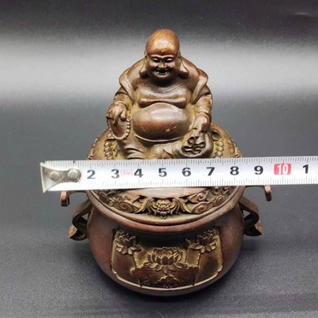  Lư Đốt Trầm Liên Hoa Nắp Di Lặc Đáy Mộc Chiện BKMECN-9986 